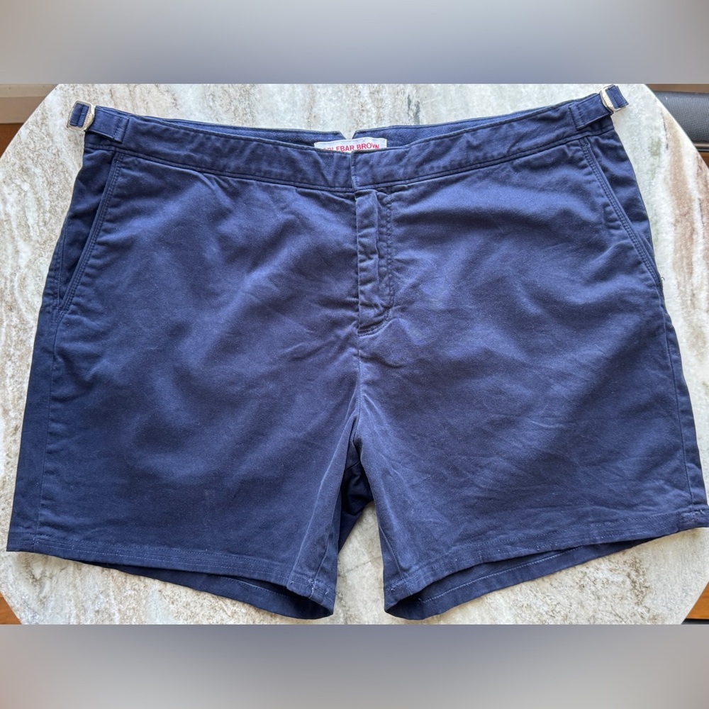 ORLEBAR BROWN SETTER SWIM TRUNKS 38 BOARD SHORTS NAVY BLUE $400 PLAIN